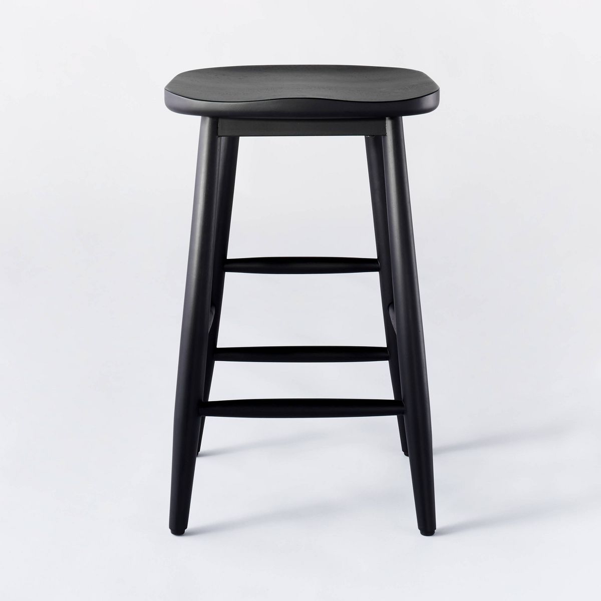 Handdonfiel All wood Backless Counter Height Barstool white - fashion Threshold designed